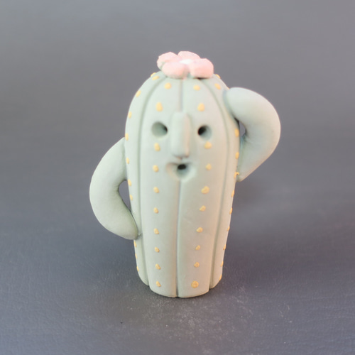 はにわ「花サボテンちゃん」 立体・オブジェ はにわ堂 通販 15496282
