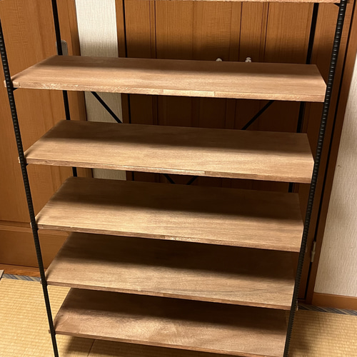 アイアンシューズラック5段ワイド(5足×5段25足用) アイアンシューズラック(ワイド)5段×5足25足用 靴箱・下駄箱・シューズ