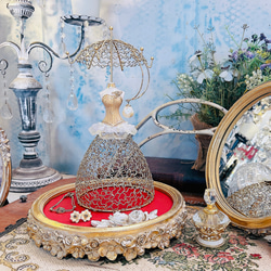 素敵に飾れる アクセサリースタンド ドレスアップ トルソー レッド