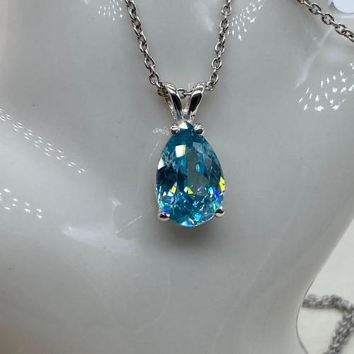 大粒°˖✧◝(⁰▿⁰)◜✧˖°天然ブルージルコン（ペア 3.24ct ）の