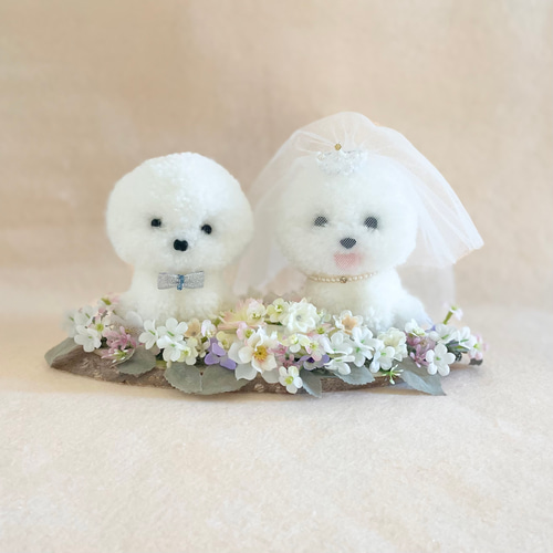 ビションカットのウェルカムドール ビションフリーゼ プードル トイ