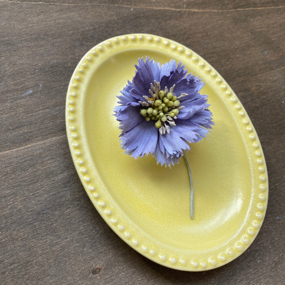 Scabiosa brooch【bright purple】 2枚目の画像