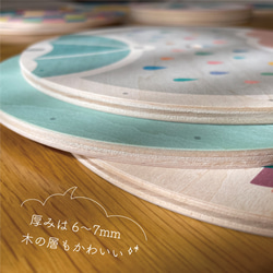 いつか蒔いた種が芽を出す時計_木製［掛け時計］_lavender 4枚目の画像