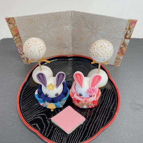 つまみ細工雛人形 お雛様 雛飾り ひなまつり 桃の節句 ひな人形・雛