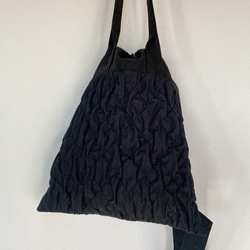 quilting drawstring bag (black) 11枚目の画像