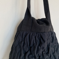 quilting drawstring bag (black) 13枚目の画像