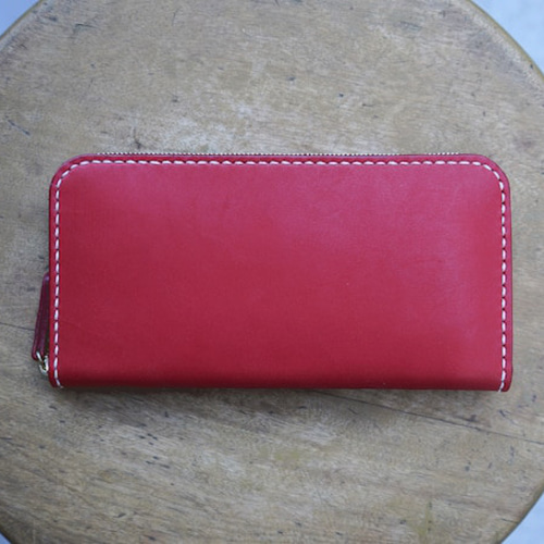 【最終値下げ】MCM ラウンドジップ レザー財布 ミニウォレット 全7色】栃木レザー Round zip wallet 01 経年変化が美しい