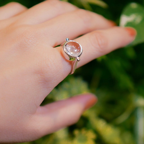 K18 石付き 指輪 12号 K18 デザインリング 色石付き 約12号 縦