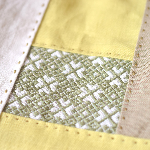 ミモザのパッチワーク 巾着 | fpac.com.br