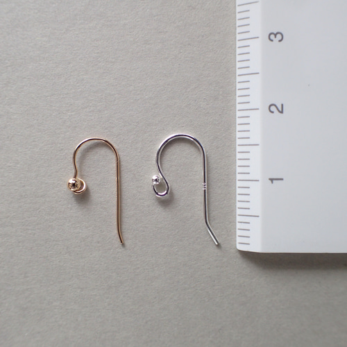 14kgf＊ハート ローズクォーツ ピアス ピアス（フック・チェーン