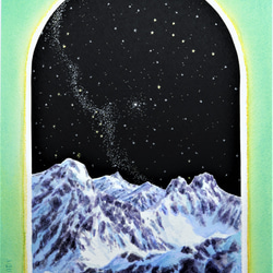 巡る星座と槍ヶ岳　　　　　北アルプス　槍穂高　春山残雪期　登山　自然　星座 5枚目の画像