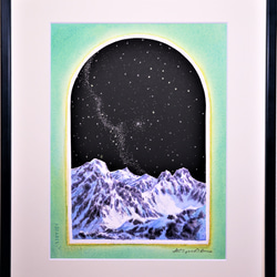 巡る星座と槍ヶ岳　　　　　北アルプス　槍穂高　春山残雪期　登山　自然　星座 4枚目の画像