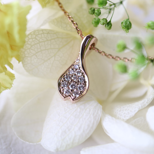 桜の花びらメレダイヤ/ネックレス ネックレス・ペンダント YUDA 通販
