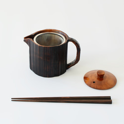 木の小さなティーポット｜富山県の庄川挽物（ひきもの）木地 3枚目の画像