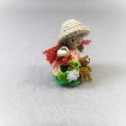 カントリードール風な編み人形さんのシート（ミニチュア編みぐるみ） 4枚目の画像