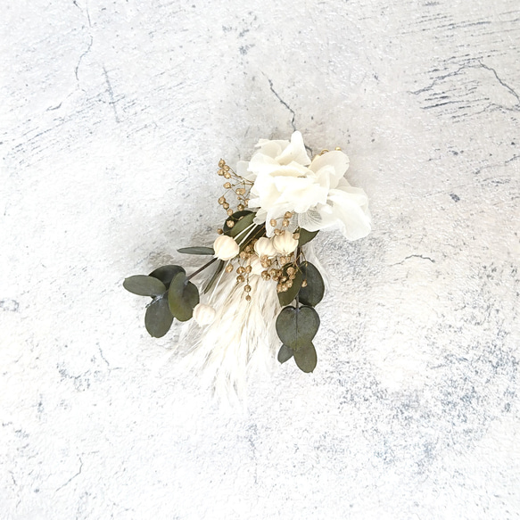 【一点限定】本物のお花のアクセサリー ピアス イヤリング プリザーブドフラワー ウェディング 2枚目の画像
