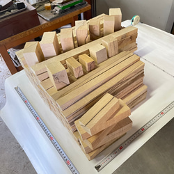 樫 乾燥材 端材 平 角 21kg(Ｄ10) 杭 DIY 木工 彫刻 柄 ばち 薪 10枚目の画像