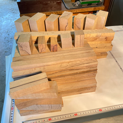 樫 乾燥材 端材 平 角 21kg(Ｄ10) 杭 DIY 木工 彫刻 柄 ばち 薪 9枚目の画像