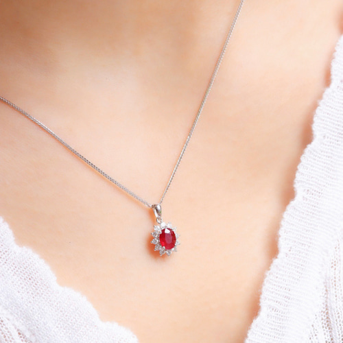 ルビーリングネックレスピアス3点セットk18 指輪・リング パール大好き  