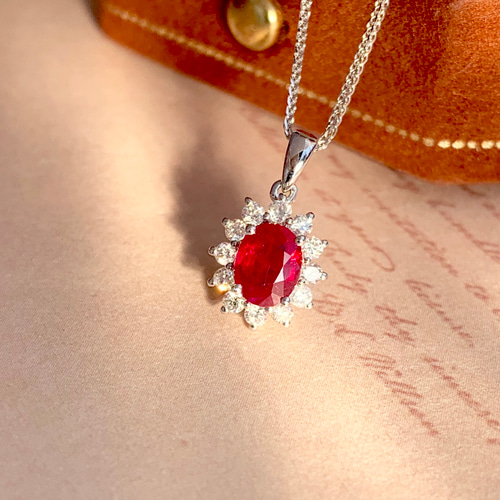 ルビーリングネックレスピアス3点セットk18 指輪・リング パール大好き  