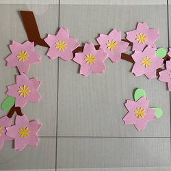 壁面飾り　菜の花&桜セット 2枚目の画像