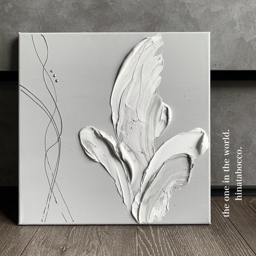 現代アート 30×30㎝ 羽 モダン 絵画 抽象画 アートパネル インテリア