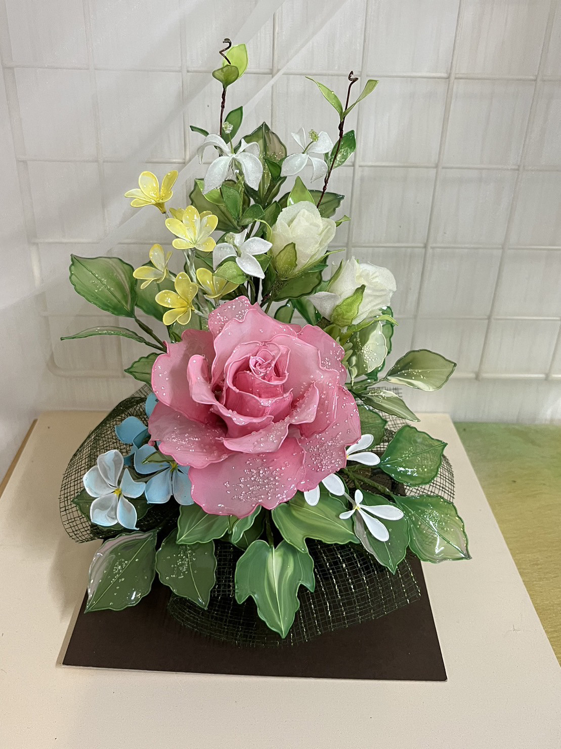 331 #ディップフラワー ネモフィラを作ってみました。#ディップ