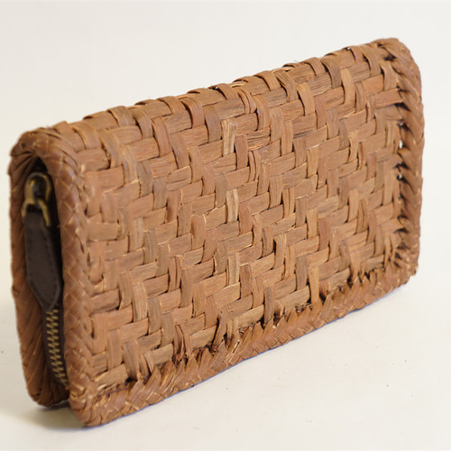 山葡萄 長財布　網代編み 財布 かご バッグ　ハンドメイド　国産 山葡萄 長財布 網代編み 5mm | ORIORI