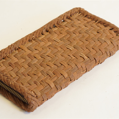 長財布　山葡萄 かごバッグ 網代編み 籠 牛革 財布 かご バッグ 長財布 山葡萄 かごバッグ 網代編み 籠 牛革 財布 かご バッグ 長財布