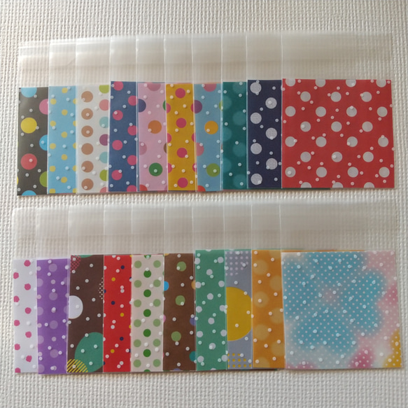 水玉袋 まとめ 半透明水玉ビニール袋 ラッピング#243☆20枚 ドット柄 ミニOPP