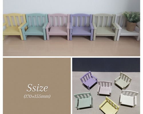 AKa6891 シーソー椅子？付 古い人形セット 当時物 AKa6891シーソー椅子