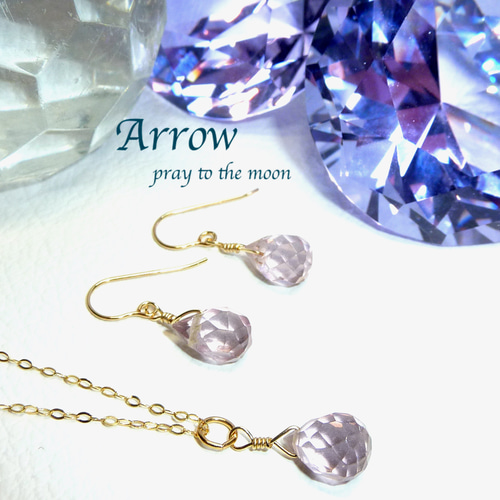 希少石＊魅力を引き出す＊ピンクフローライトピアス＊14kgf ピアス