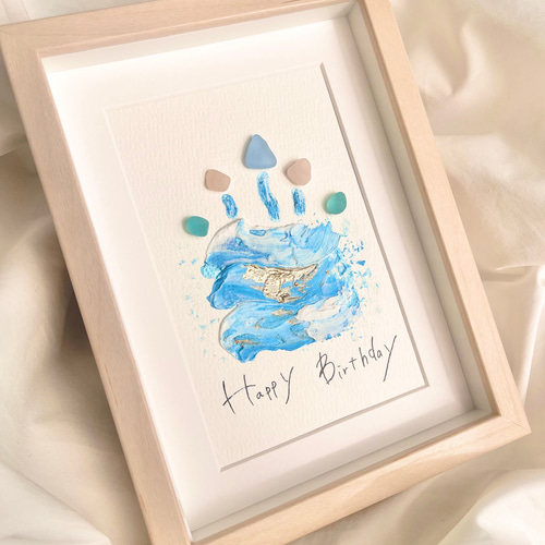 シーグラスアート（ぷうあ様オーダーご確認用ページです☆） シーグラスアート 夏 - NUNAPI'S GALLERY | minne byGMOペパボ