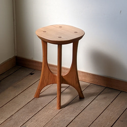 【anzunekoさまご予約品】糸巻きスツールヤマザクラ 3枚目の画像