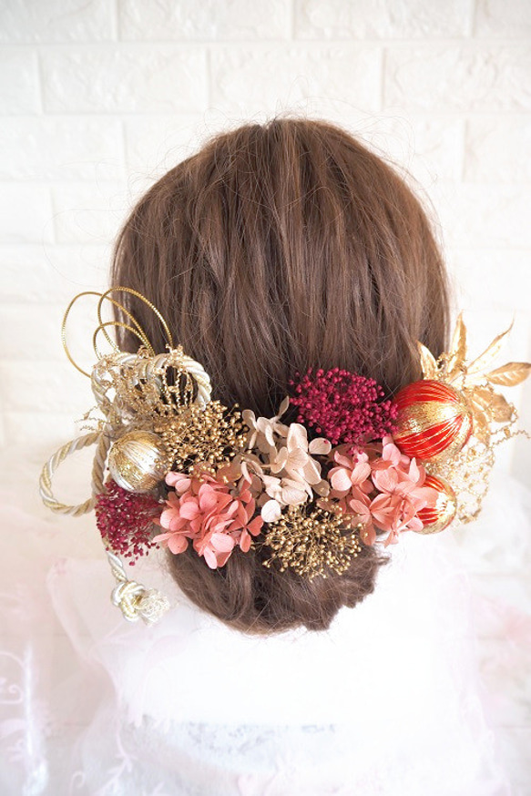 【全国送料無料】♡ゴールドヘッドドレス＊ウエディング＊前撮り＊和婚＊ヘアアクセサリー＊ 10枚目の画像