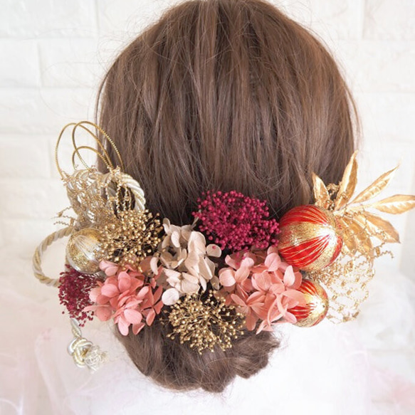 【全国送料無料】♡ゴールドヘッドドレス＊ウエディング＊前撮り＊和婚＊ヘアアクセサリー＊ 4枚目の画像