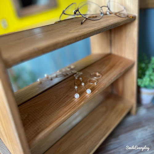 ハンドメイド　ディスプレイ　鏡　棚 セット　お店　アクセサリー棚 ミラー付 ディスプレイ棚 アクセサリー収納 メガネ その他