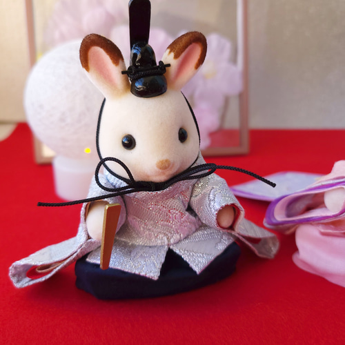 選べる生地】シルバニアファミリー 雛祭り お雛様·お内裏様 選べる生地】シルバニアファミリー 雛祭り お雛様·お内裏様