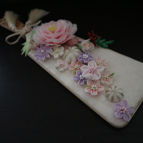 つまみ細工 羽子板 牡丹 初節句 ひな祭り 正月 その他インテリア雑貨