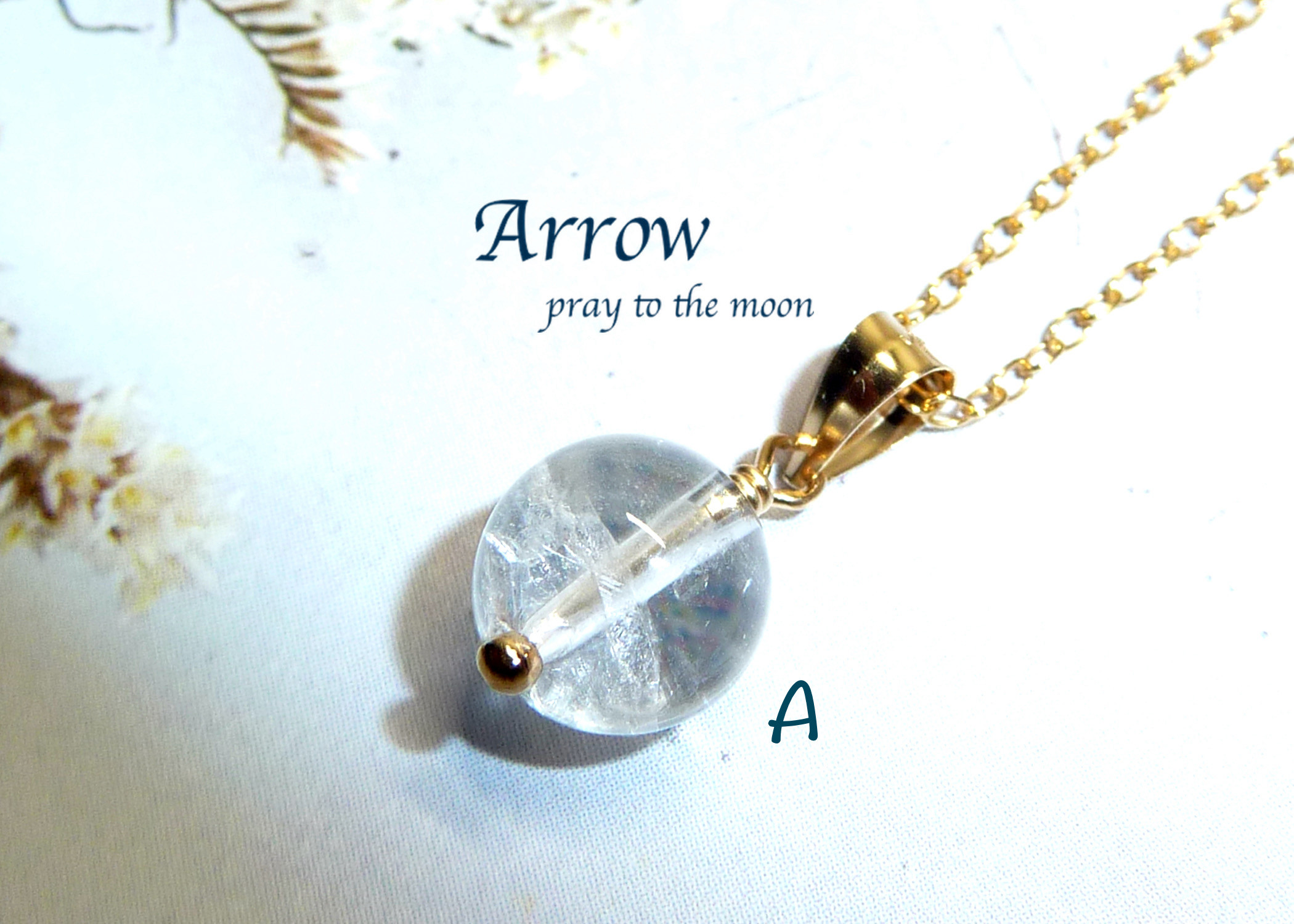 激レア＊願望実現の石＊マニフェストクォーツ（クォーツインクォーツ）ネックレス＊14kgf