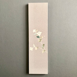 着物のファブリックパネル　春色グレーに咲く桜 4 （2枚セット）サスティナブル  着物リメイク　インテリア　和モダン 4枚目の画像