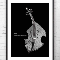 アートなヴァイオリン　ポスター  A4　アートポスター　全作オリジナル　アートsei（新着順）で検索　1227 1枚目の画像