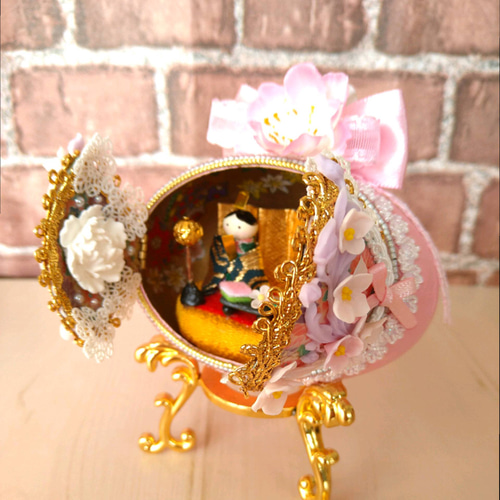 雛人形(エッグアート)おひな様＊雛人形＊雛飾り＊プチギフト