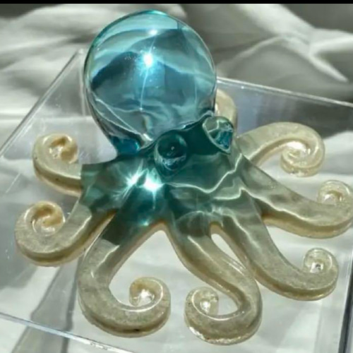 海のかけら　マンタ　パラオ珊瑚砂　レジン　オリジナル　ハンドメイド オーシャンアート 海レジン 波レジン パラオ珊瑚砂 ハンドメイド