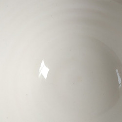 《少し訳あり品》陶のお茶碗(イッチン)【白×エメラルドグリーン】 17枚目の画像