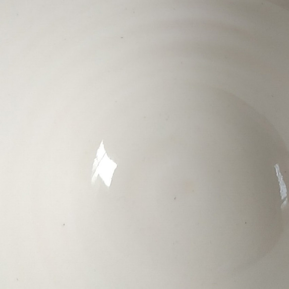 《少し訳あり品》陶のお茶碗(イッチン)【白×エメラルドグリーン】 17枚目の画像