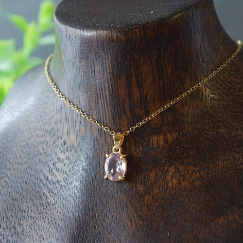 2月誕生石 再販x2 ピンクアメジスト ファセットカット ペンダント