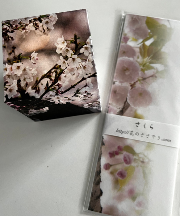 夜桜（満月）（充電式）＆　一筆箋”さくら”（Creema限定、福袋） 2枚目の画像