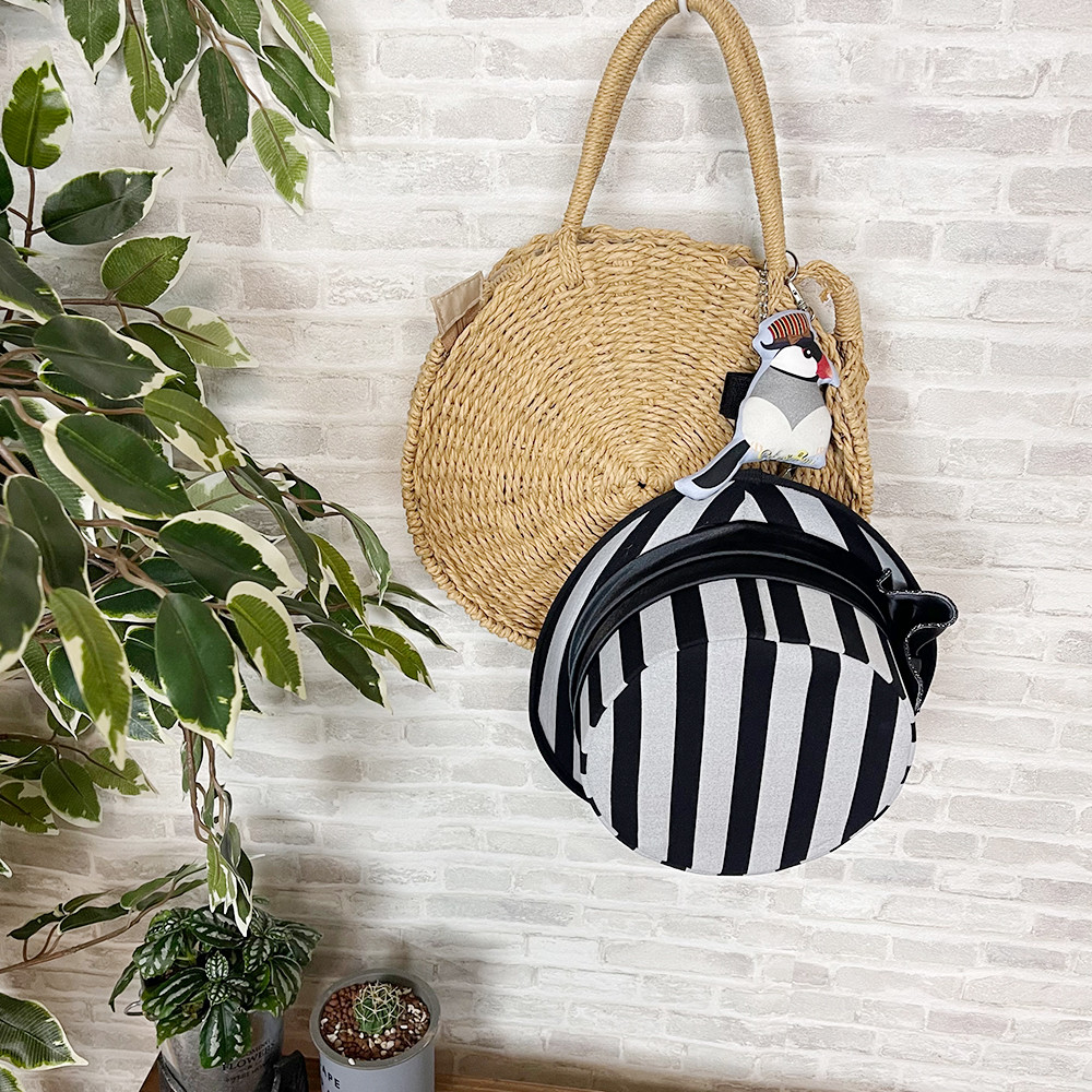 3WAYバッグチャーム/文鳥(白文鳥)