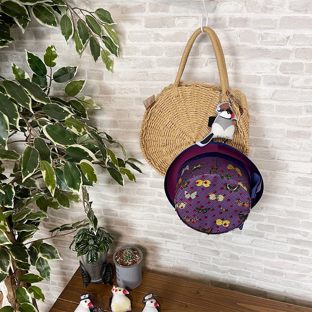 3WAYバッグチャーム/文鳥(白文鳥)